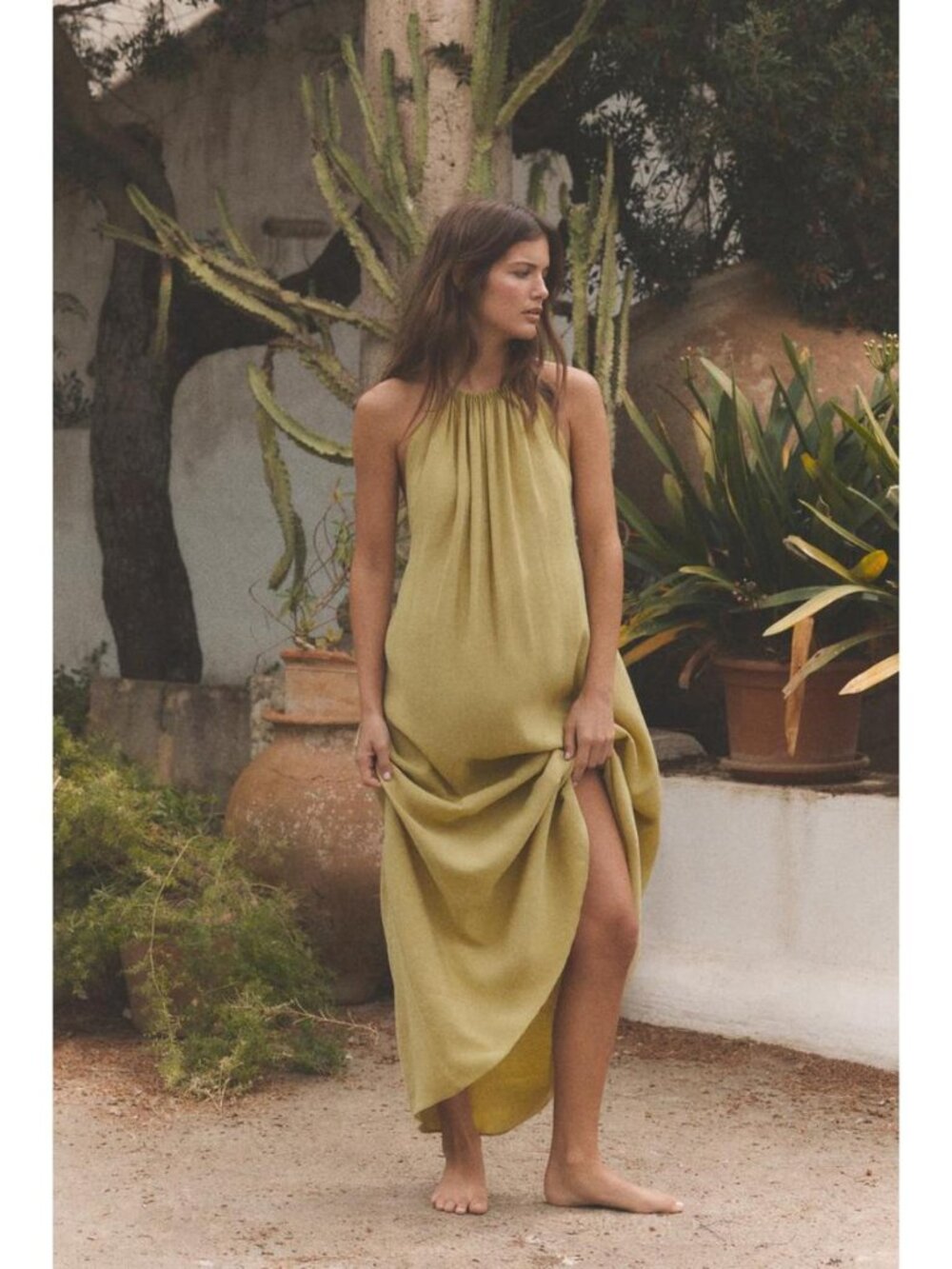 ZARA FLOWY HALTER DRESS - Picture 2 of 10